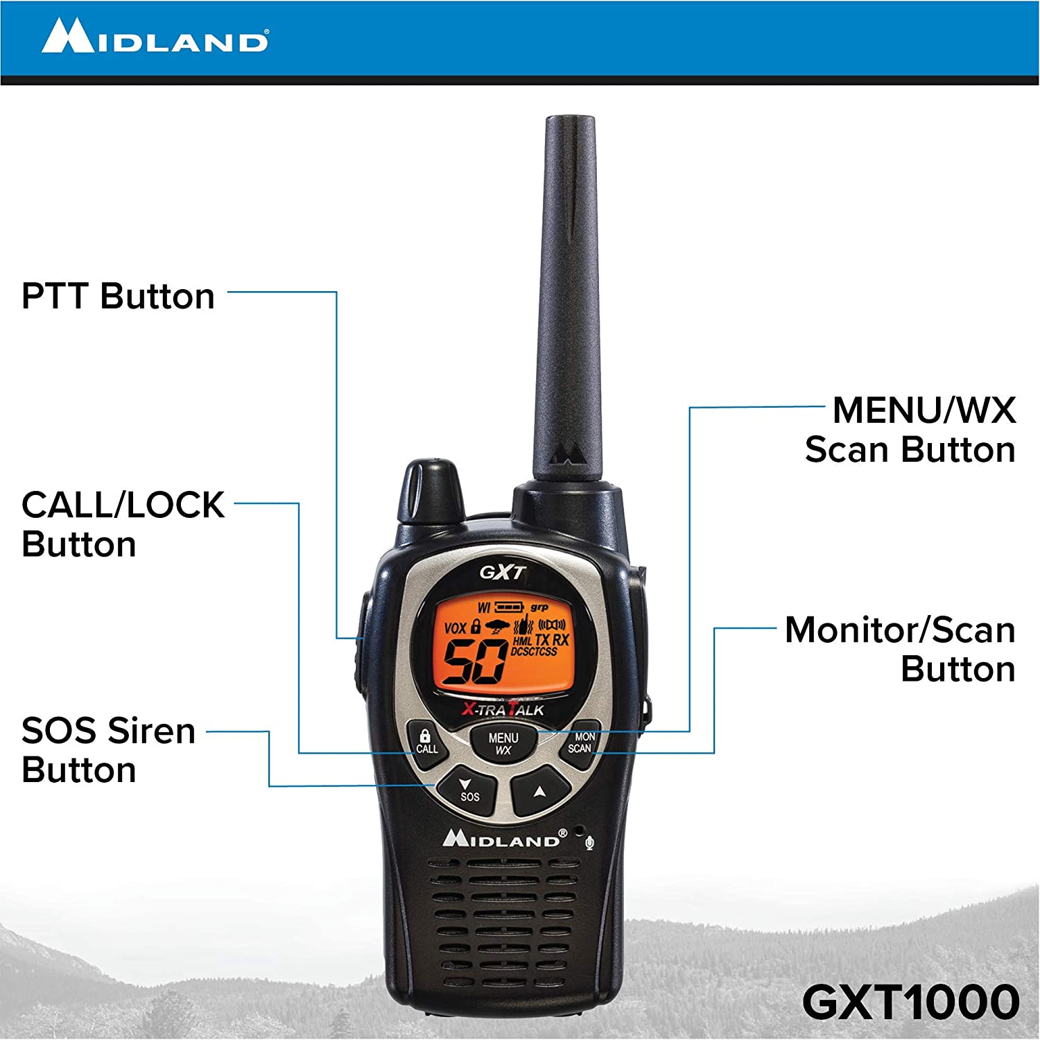 Midland GXT1050VP4 Review & Specs